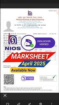 NIOS Marksheet digilocker 2025