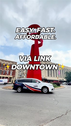 1.3K views |  Downtown plans? Get there easy with VIA Link Downtown!  On-demand rides, short waits, and no parking stress — all for just $1.30.  7 a.m.–11 p.m. daily  Connect at Centro Plaza or Ellis Alley Plan your trip: VIAinfo.net/Link | VIA Metropolitan Transit | Facebook