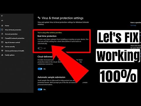 How to FIX You are using other Antivirus Provider (Window 10 Antivirus).