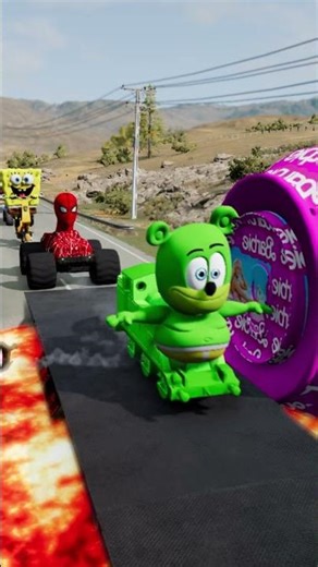 Flatbed Truck McQueen | Transportation with Truck - Pothole vs Car #1 | BeamNG.Drive Gameplay