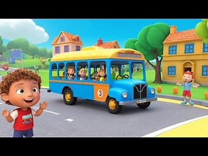 Adventure Bus Saves the Day 🚌🦸 | 3D Animated Nursery Rhyme for Kids