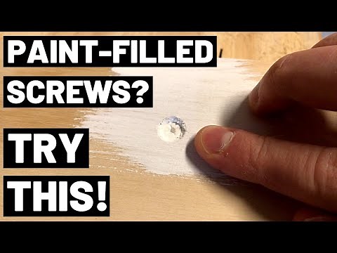 Screws Filled With Paint? TRY THIS! (Remove Painted Screws / Back Out Painted-Over Screws)