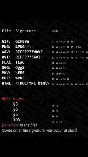 You can't tell if it's an MP3 file... #programming #audio #mp3