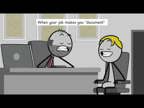 When your job makes you "document"