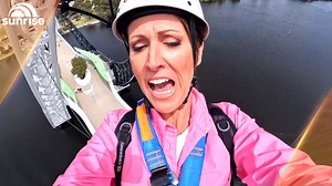 Nat rounded off her incredible trip to her home state Western Australia with a visit to Perth where she took a breathtaking trip over the Swan River... on a zip line! #WAtheDreamState #sunriseon7 | Sunrise