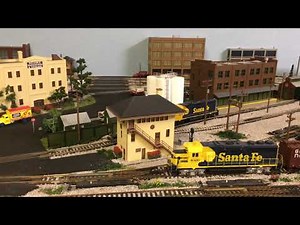 DC HO 4x8 model railroad power layout description