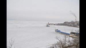 真冬のウラジオストク歩く