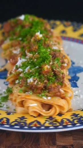  TAGLIATELLE ALLA BOLOGNESE — CLASSIC COMFORT FOOD!  Rich, hearty, and totally irresistible Tagliatelle alla Bolognese is giving all the cozy vibes! Thinking of pairing it with a Spotify playlist ✨ #tagliatelle #bolognese #pasta #italiancuisine #comfortfood #foodie #pastalover #homemaderecipe #foodstagram #yum | Anasofiafehn | Facebook