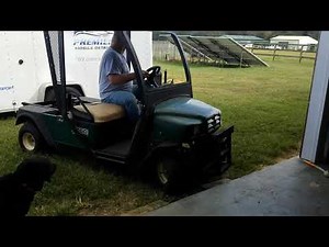 Completed gas engine replacement EZ-GO golf cart