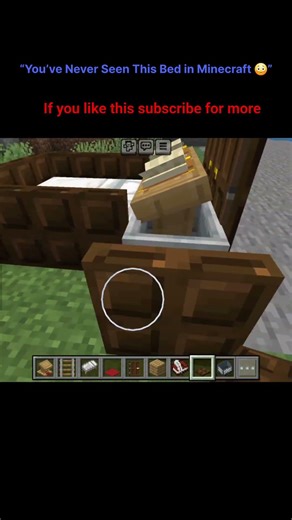 unique bed in Minecraft