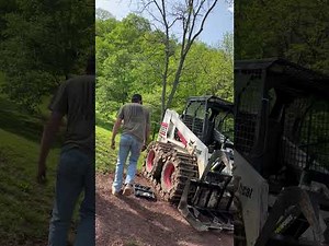 Bobcat over the tire tracks maintenance