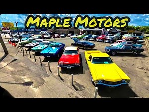American Muscle Car Lot Inventory Walk 8/7/23 Maple Motors Classic Hotrods Oldschool USA New Update
