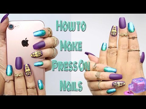 DIY Fake Nails | How to Make Press On Nails | Nail Hack💅🏽