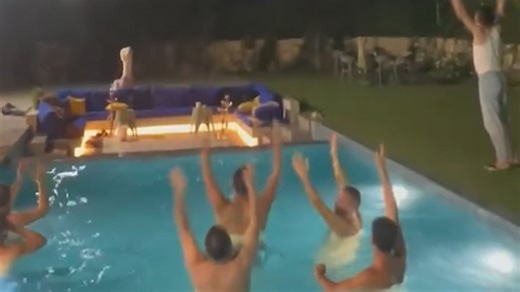 Lebanese pool party cheers as missiles fly overhead amid Israel-Iran war