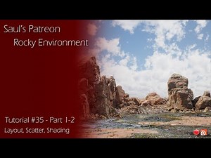 Patreon Tutorial Preview - #35 - Rocky Environment - Layout & Scatter