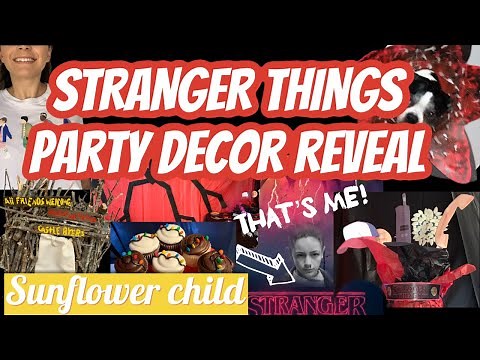 Stranger things party decor reveal | DIY stranger things