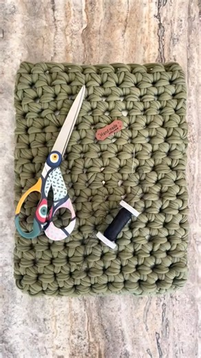 In love with my handmade laptop case 🥑 #crochet #crocheting #crochettutorial #crocheter