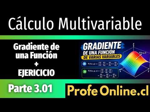 Cálculo III Multivariable: 3.01 Concepto de Gradiente y ejemplo