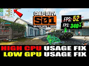 How To FIX High CPU Usage and Low GPU Usage in Warzone (Black Ops 7) (Low FPS) (Season 1) 2026 Guide