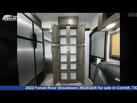 Beautiful 2022 Forest River Shockwave Toy Hauler RV For Sale in Corinth, TX | RVUSA.com
