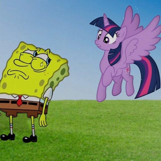 SpongeBob SquarePants and twilight sparkle edit #spongebob #mlp #mylitlepony #twilightsparkle