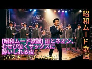 昭和ムード歌謡 雨とネオン、むせび泣くサックスに酔いしれる夜 ハスキーボイス15曲