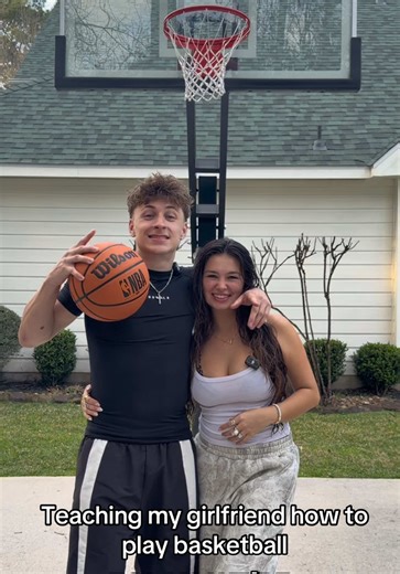 Teaching My Girlfriend Basketball Skills