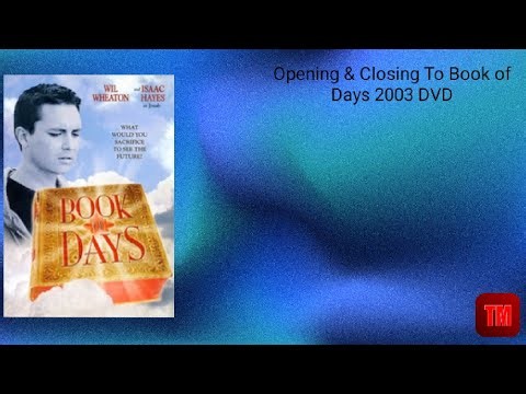 Opening & Closing To Book of Days 2003 DVD