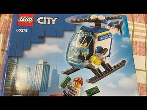 LEGO City Police Helicopter - LEGO 60275 Speed LEGO 60275 Review樂高 城市系列 警察 直升機 搶匪 樂高開箱