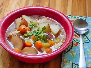 Pressure Cooker Chicken Potato Soup (from Scratch)