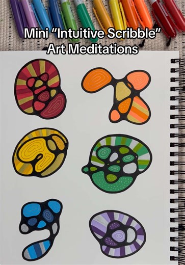 Mini Intuitive Scribble Meditations for Relaxation