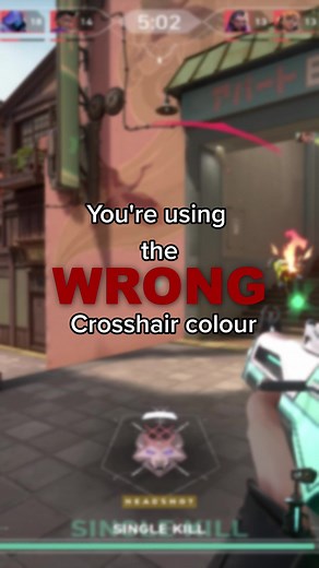 Stop using the wrong crosshair colour! #fyp #valorant