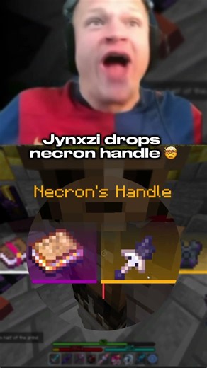 No way jynxzi drops a necrons handle in hypixel skyblock 🤯🔥 #hypixelskyblock #jynxzi #clips