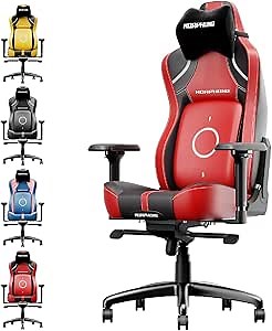 Morphling Ergonomic Gaming Chair - Red Computer Gaming Chair Best Adjustable PC Racing Chair Massage Comfortable Office Gaming Chair with Lumbar Support for Back Pain Heavy People