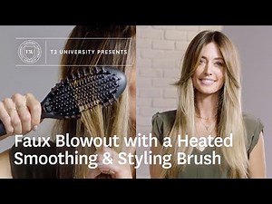 How to Fake Blowout with T3 Edge Heated Smoothing & Styling Brush | Easy Hairstyle | T3 University