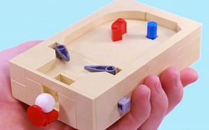 【砌砖小哥】乐高MOC教程（包教包会）-回忆童年自制迷你版弹球机，真的可以打弹球的机器哦