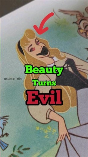 Sleeping Beauty's secret EXPOSED!🤫 #shorts #art #disney #creative