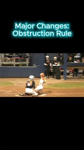 Pure Fastpitch | MAJOR Changes: Obstruction Rule #softball #ncaa #rules #obstruction #purefastpitch | Instagram