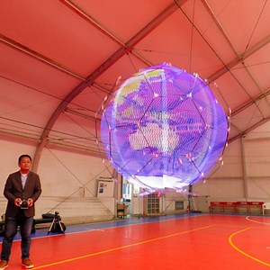 226K views · 3.1K shares | This flying spherical LED display is actually a drone. | The Verge | Facebook
