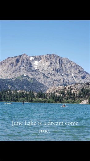 It took me 6 years from vision board to feet planted at June Lake and it was just as magical as I thought. Pictures don’t do it justice and can’t capture the calm and idyllic setting it actually is. It’s amazing. #junelake #california #californiaadventure #travel #traveltiktok