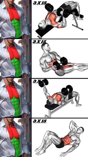 BUILD a Ripped Chest and Abs with Dumbbell Exercises Anywhere! #Workout #WorkoutZone #Abs #Chest #Gym #Homeworkout #Upperbody #yoga #exercise