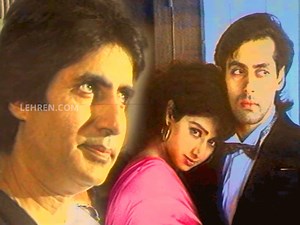 #Watch the success #celebration of the film Sanam Bewafa featuring Salman Khan, along with the #Muhurat of his another film titled "Chaand Ka Tukdaa" that also stars Sridevi and Shatrughan Sinha. The Muhurat clap was given by Amitabh Bachchan. #ChaandKaTukdaa #AmitabhBachchan #Throwback #Flashback #Lehren #90sBollywood #90sMovies | Lehren