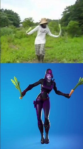NEW Fortnite *Frolic* Emote vs Real Life! (Hatsune Miku Leek Dance)