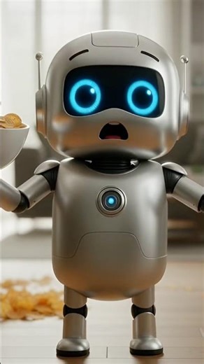 A Robot Tries Human Multitasking 🤖😂 #animation #youtubeshorts #humor