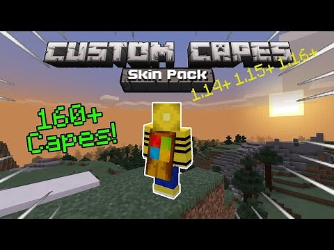 (Windows 10) Minecraft Bedrock Edition | How To Install Custom Capes Skin Pack In 1.14