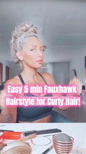 Want to learn how to do the Fauxhawk hairstyle with curly hair? I gotchu! #Fauxhawk #fauxhawkhairstyle #fauxhawktutorial #FauxhawkHair #Fauxhawkforcurlyhair #fauxhawkchallenge #funhair #funhairstyles #easyhairstyles #quickhairstyle #simplehairstyle #curlyfauxhawkhairstyle #stepbystephair #stepbystephairtutorial #curlyhairfauxhawk #rockingthefauxhawk #5minutefauxhawk #mohawkhairstyle #fohawk #fohawkhairstyle #mohawkhairstyletutorial #mohawkhair #updotutorial #hairtutorials #hairtutorial #hairstyl