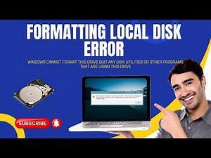 windows cannot format this drive quit any disk utilities or other programs that are using this drive