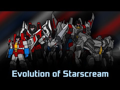 The evolution of Starscream in movies (animated)
