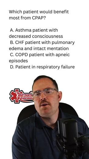 Rescue Academy on Instagram: "CPAP is a device that is commonly seen on exams! Knowing indications and contraindications are mandatory. #EMT #EMS #Paramedic #Nurse"