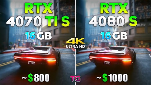 RTX 4070 Ti SUPER vs RTX 4080 SUPER - Test in 4K